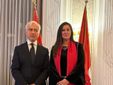 Sua Eccellenza Alberto di Luca, Ambasciatore del Sovrano Militare Ordine di Malta presso il Principato di Monaco, con Chiara Osnago Gadda, direttrice dell’Ufficio Stampa e Comunicazione di Sportello Italia nel Principato di Monaco ed event manager del premio “Evolution Horizon Award” di MoreNews.