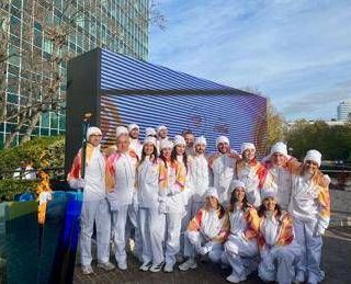 Milano-Cortina: emozione a palazzo Mattei a Roma per passaggio Fiamma olimpica