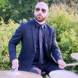 Il batterista Marco Mengoni