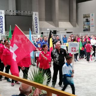 Il  sindaco di Alassio ha aperto ufficialmente i Mondiali di bocce: la Svizzera in parata