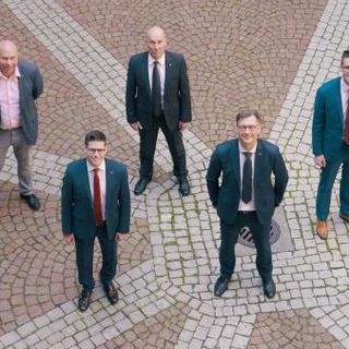 Da sinistra: Mauro Minotti, Henrik Bang, Simone Gianini, Renato Bison, Mario Branda, Fabio Käppeli e Giorgio Soldini.