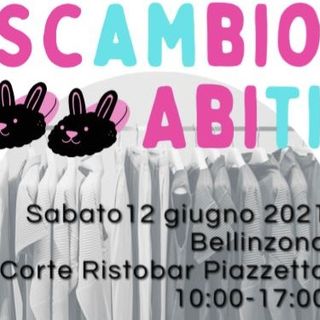 Scambi d’abiti in Piazza Resinelli a Bellinzona sabato 12 giugno