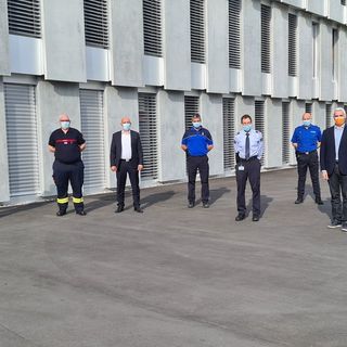 Il Presidente del Gran Consiglio in visita alla Centrale di allarme della Polizia cantonale di Bellinzona