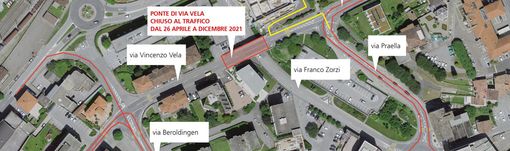 Mendrisio: risanamento del ponte di via Vela. Transito interrotto fino alla fine dell’anno Mendrisio: risanamento del ponte di via Vela. Transito interrotto fino alla fine dell’anno
