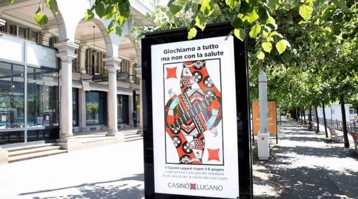 “Giochiamo a tutto, ma non con la salute”: premiata la campagna pubblicitaria del Casinò di Lugano “Giochiamo a tutto, ma non con la salute”: premiata la campagna pubblicitaria del Casinò di Lugano