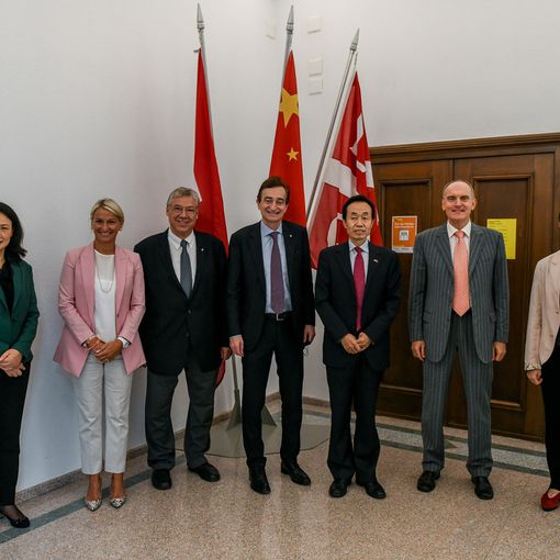 Lugano, ricevuto a Palazzo Civico l'ambasciatore cinese in Svizzera