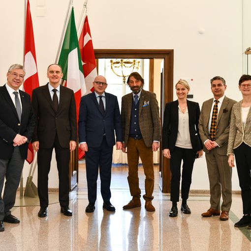 II Console generale d'Italia Gabriele Meucci in visita a Lugano