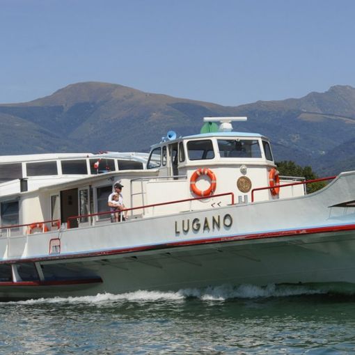 In battello sul Lago di Lugano