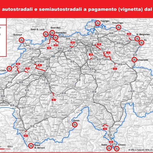 Vignetta svizzera 2021: da dicembre in vendita il contrassegno per viaggiare sulle autostrade elvetiche