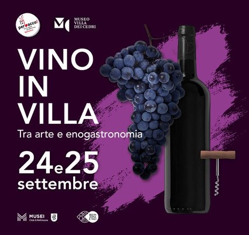 Venerdì 24 e sabato 25 settembre, dalle 18 alle 24, a Bellinzona c'è &quot;Vino in villa&quot;