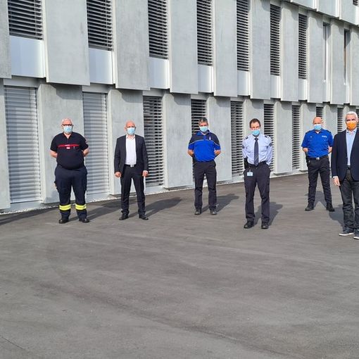 Il Presidente del Gran Consiglio in visita alla Centrale di allarme della Polizia cantonale di Bellinzona