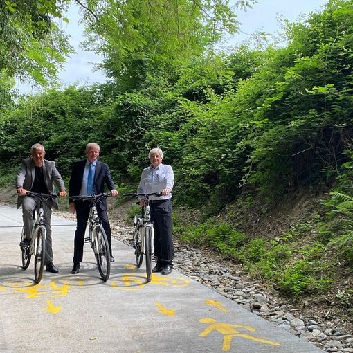 Inaugurata la pista ciclopedonale tra via Pietro Bernasconi e Pian Faloppia a Novazzano (Foto)