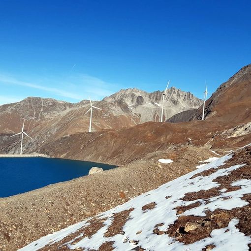 La pale eoliche del passo del Gries
