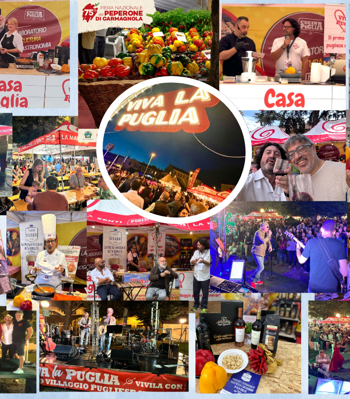 Grande successo di &quot;Viva la Puglia &quot; alla 75° Fiera Nazionale del Peperone di Carmagnola