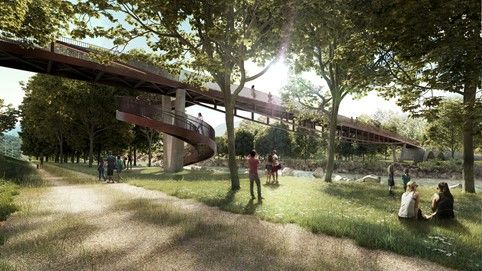 Nuova passerella ciclopedonale della Torretti Bellinzona. Lavori conclusi nel 2022