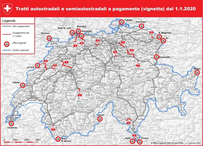 Vignetta svizzera 2021: da dicembre in vendita il contrassegno per viaggiare sulle autostrade elvetiche Vignetta svizzera 2021: da dicembre in vendita il contrassegno per viaggiare sulle autostrade elvetiche