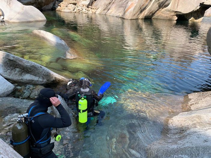 Immagine di repertorio del Gruppo Sub Verzasca Immagine di repertorio del Gruppo Sub Verzasca