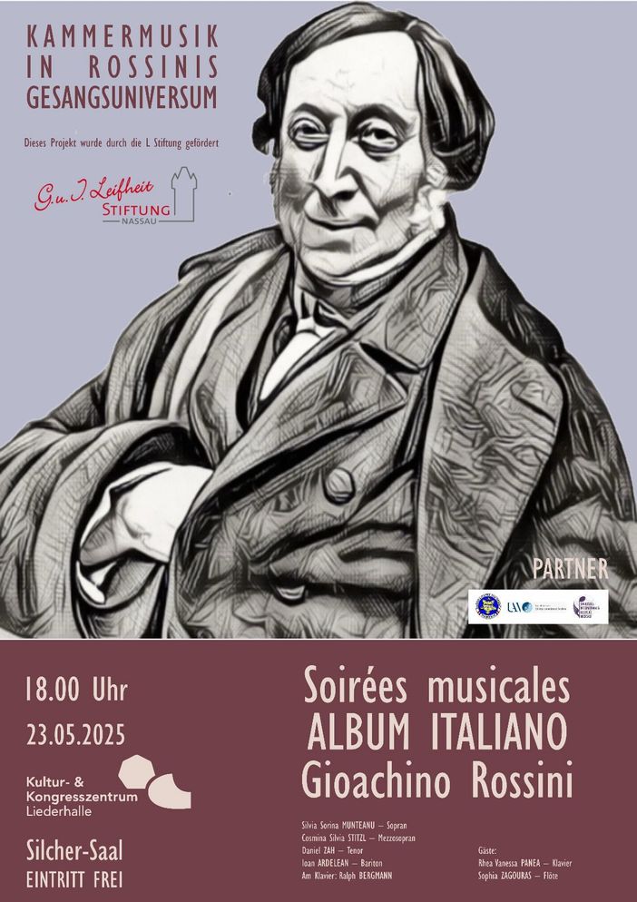 Armonie d’Eterna Bellezza: Rossini e l’Universo del Canto da Camera con tanta Italia a Stoccarda Armonie d’Eterna Bellezza: Rossini e l’Universo del Canto da Camera con tanta Italia a Stoccarda