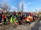Le magliette gialle della Hope Running alla tappa 73 di &quot;Cammino per l'Italia&quot;