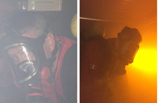 L'ingegner Luca Marelli in "azione"