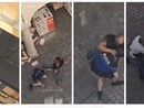 Alcune delle fasi concitate dell'arresto riprese dal video amatoriale