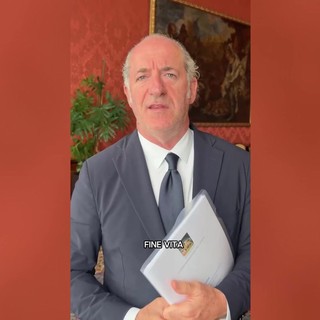 "La legge sul fine vita è stata approvata dal Veneto", il video messaggio di Zaia