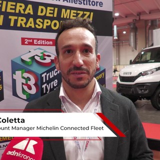 Fiere: Coletta (Michelin), 'rendiamo dati mobilità più efficienti, sicuri e sostenibili attraverso analisi dati' Fiere: Coletta (Michelin), 'rendiamo dati mobilità più efficienti, sicuri e sostenibili attraverso analisi dati'