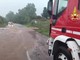 Maltempo in Sardegna, le immagini dei Vigili del Fuoco al lavoro