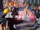 Sciopero 30 ottobre, a Napoli bruciato striscione con Meloni, Bernini e Mr Monopoly