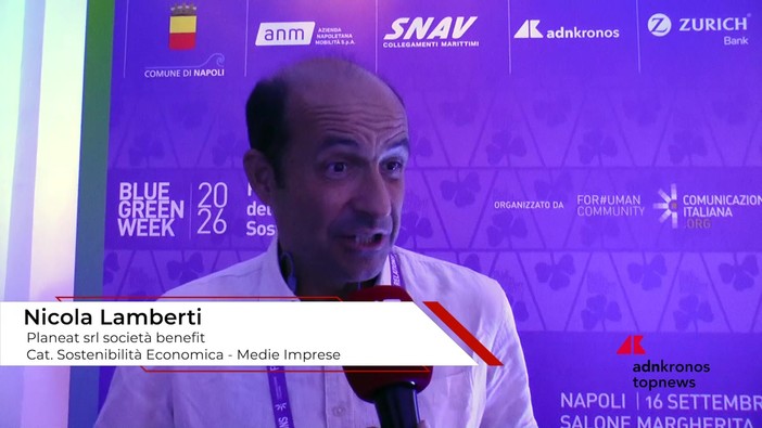 Blue Green Economy Award 2026: Lamberti (Planeat srl società benefit), 'abbiamo messo al centro l'attenzione all'ambiente, alla natura e quindi alle future generazioni' Blue Green Economy Award 2026: Lamberti (Planeat srl società benefit), 'abbiamo messo al centro l'attenzione all'ambiente, alla natura e quindi alle future generazioni'