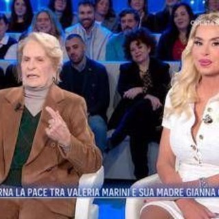 Valeria Marini e la mamma, scoppia la pace a Domenica In