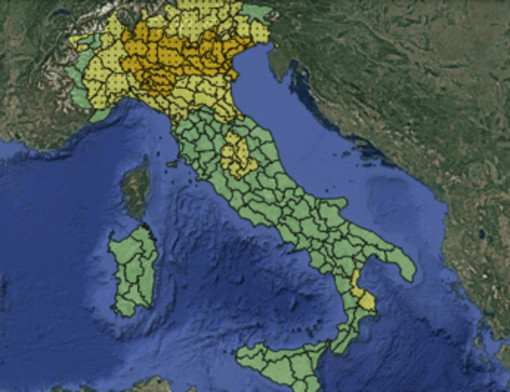 Maltempo, allerta meteo arancione e gialla per temporali 9 settembre: la mappa delle regioni a rischio