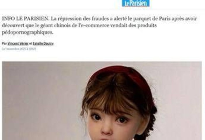 Bambole pedopornografiche vendute online, Shein denunciato in Francia Bambole pedopornografiche vendute online, Shein denunciato in Francia