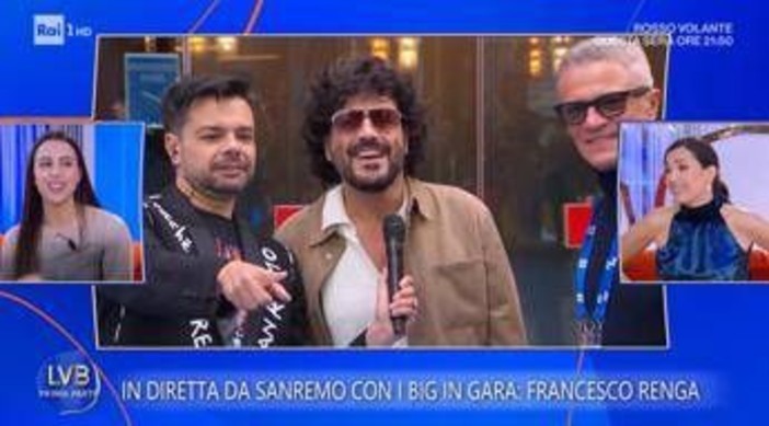 Sanremo, Renga e il siparietto con la figlia Jolanda: "Le prove? Non sono andate benissimo..."