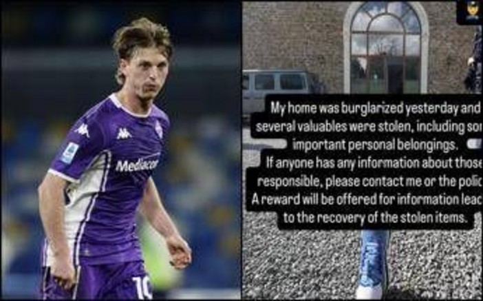 Gudmundsson, casa svaligiata a Firenze dopo il gol in Conference League: cos'è successo