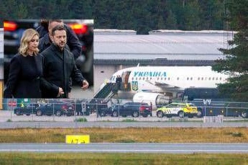 L'aereo di Zelensky "ha rischiato di essere colpito da un drone in volo per Oslo" L'aereo di Zelensky "ha rischiato di essere colpito da un drone in volo per Oslo"