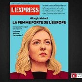 Giorgia Meloni sulla copertina del settimanale L'Express: &quot;La donna forte d'Europa&quot;