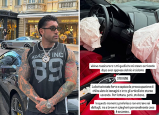 Steven Basalari, l'incidente con la Ferrari: "La botta è stata forte, ma sto bene"