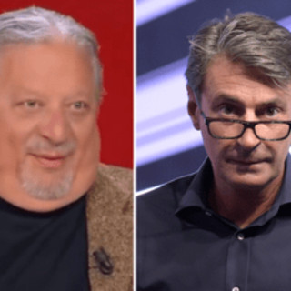 Milo Infante, gelo in studio per la 'battuta' di Antonio Tanga: "Ho un coltello per uccidere mia moglie" Milo Infante, gelo in studio per la 'battuta' di Antonio Tanga: "Ho un coltello per uccidere mia moglie"