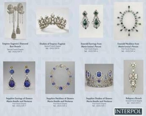 Furto al Louvre, pubblicate le foto dei gioielli rubati: "Aiutateci a ritrovarli" Furto al Louvre, pubblicate le foto dei gioielli rubati: "Aiutateci a ritrovarli"