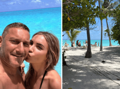 Totti, dopo il divorzio da Blasi vola alle Maldive con Noemi Bocchi Totti, dopo il divorzio da Blasi vola alle Maldive con Noemi Bocchi