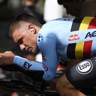 Per Evenepoel poker iridato nella crono di Montreal, secondo Ganna